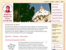 Tablet Screenshot of goerres-gesellschaft-rom.de